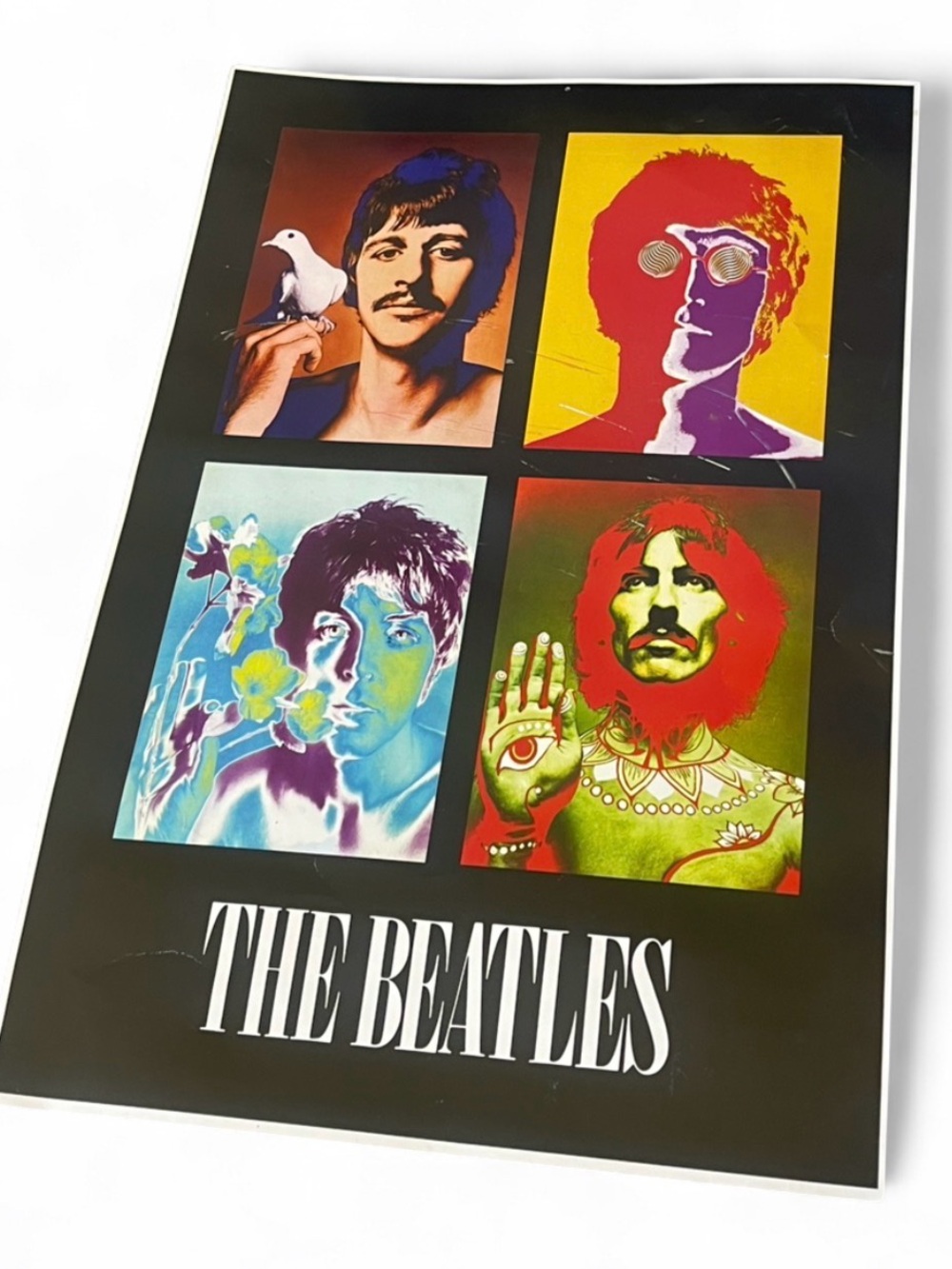 ✨2/40$ The Beatles 1967 Richard Avedon Psychedelic  Portraits Day-Glo Poster